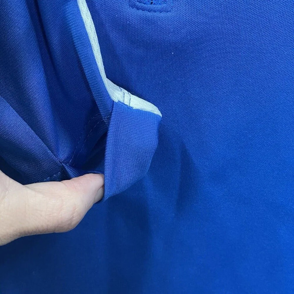 Nike Womens S Soccer Jacket Performance Blue White Full Zip Finger‎ Holder Sport - Picture 4 of 9